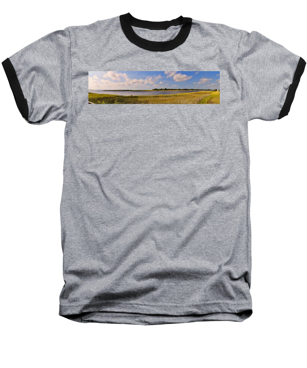 Best Baseball T-Shirt featuring the photograph Salt Marsh Morning - Southport by Paulette B Wright