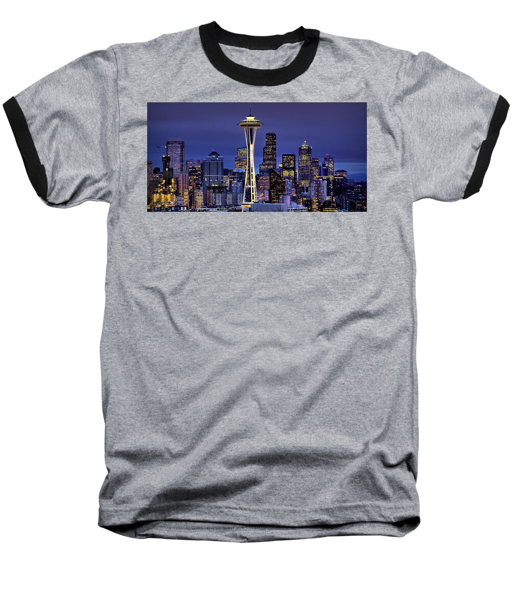 Seattle Baseball T-Shirt featuring the photograph Seattle Skies by Ryan Smith