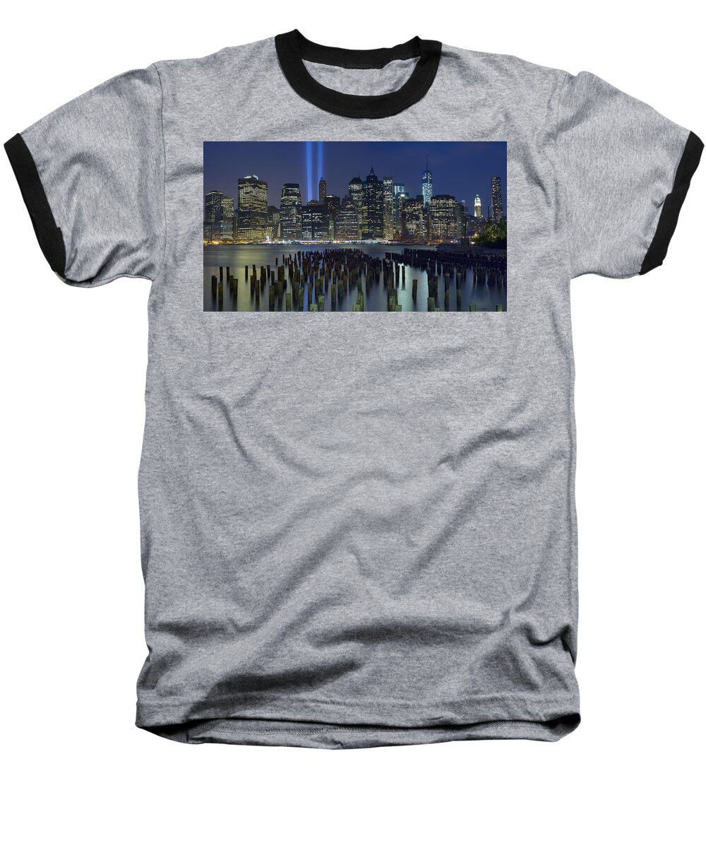 City Photographs Baseball T-Shirt featuring the photograph September 11 by Rick Berk