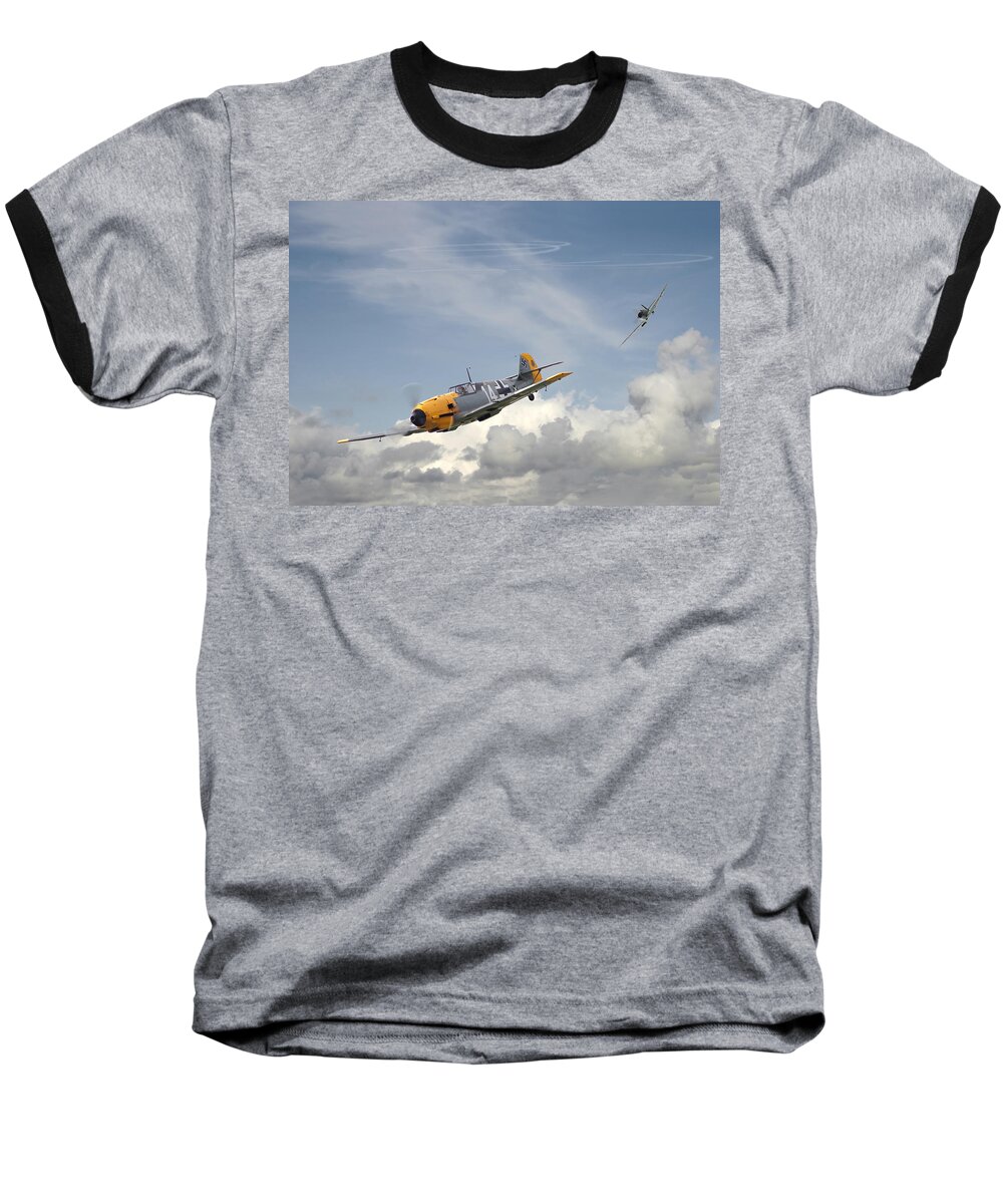Aircraft Baseball T-Shirt featuring the photograph September 1940 by Pat Speirs
