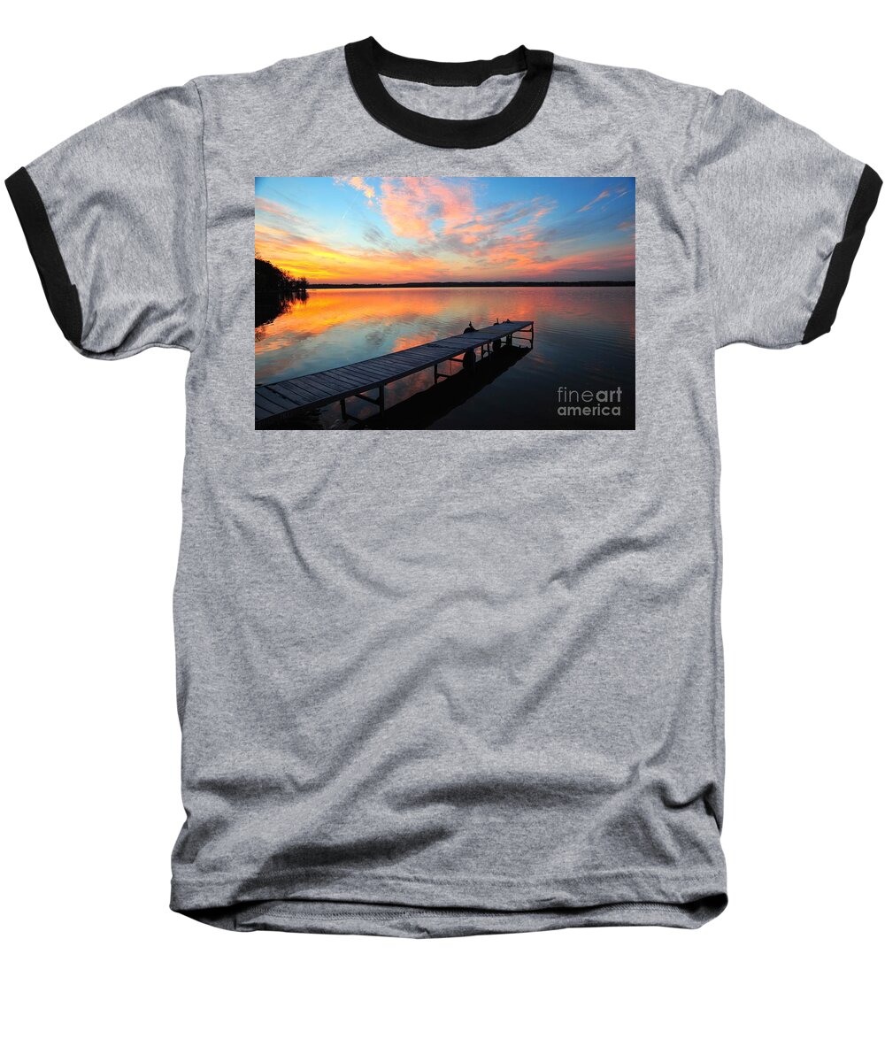 Blue Baseball T-Shirt featuring the photograph Serenity by Terri Gostola