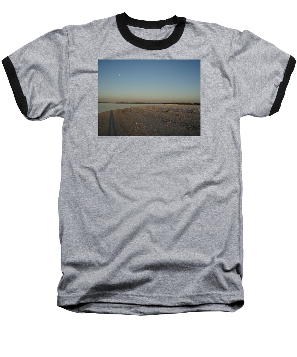 Everglades Baseball T-Shirt featuring the photograph Shadow Moon by Robert Nickologianis