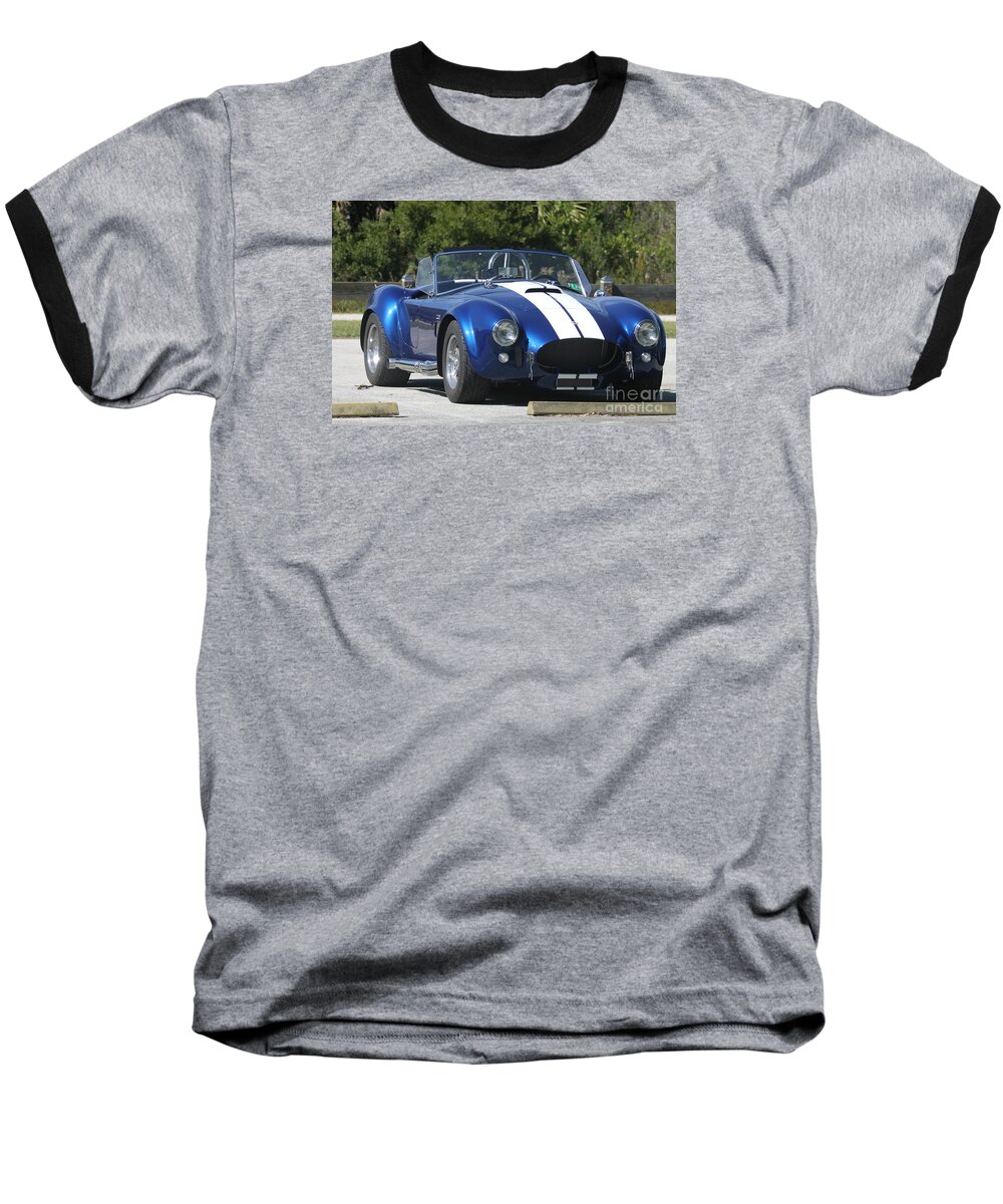 Shelby Cobra Baseball T-Shirt featuring the photograph Shelby Cobra by Christiane Schulze Art And Photography