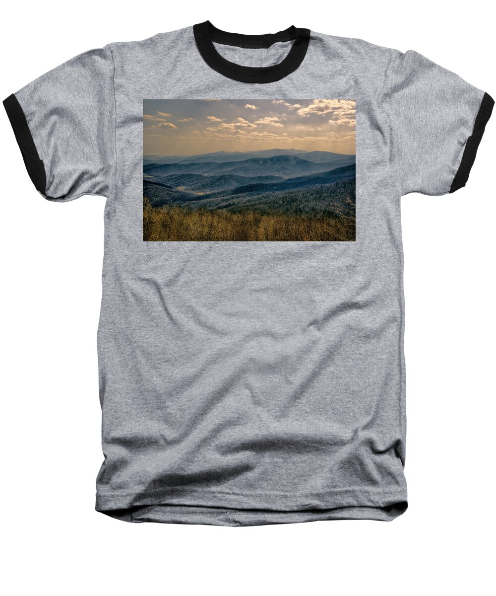 Ridge Baseball T-Shirt featuring the photograph Shenandoah Vista by Joan Carroll