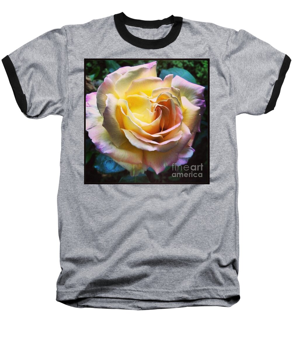 Rose Baseball T-Shirt featuring the photograph She's Like A Rainbow by Denise Railey