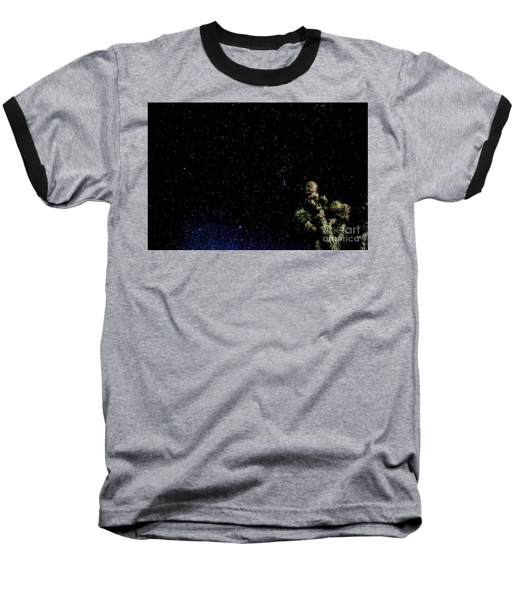 Desert Night Sky Baseball T-Shirt featuring the photograph SimPLy STaR'S by Angela J Wright