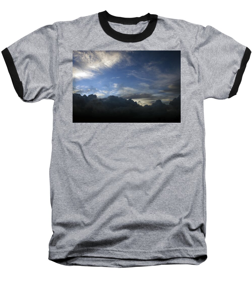 Sky Baseball T-Shirt featuring the photograph Sky's the Limit by Edward Hawkins II