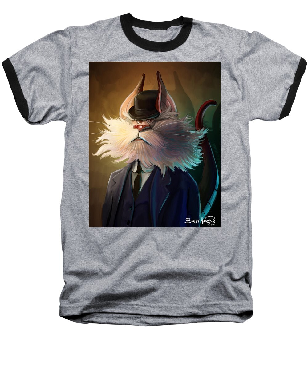 Thunder Cats Baseball T-Shirt featuring the painting Snarf by Brett Hardin