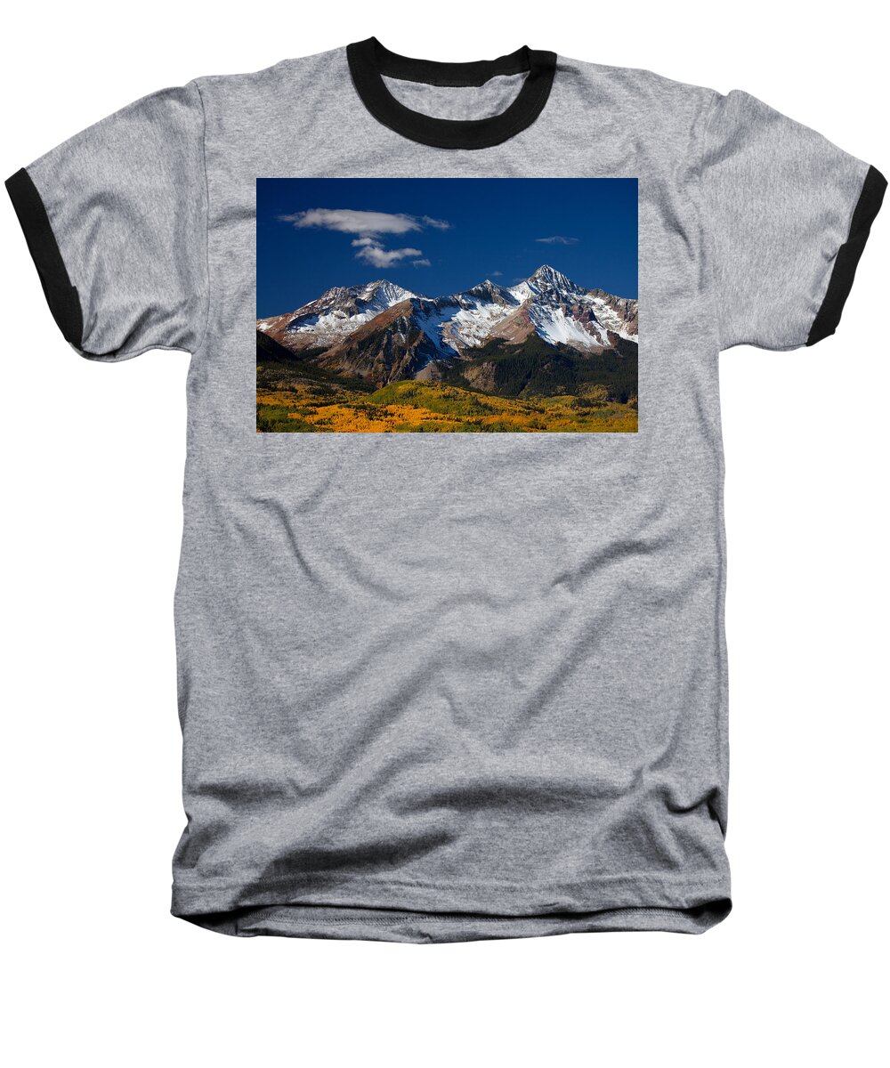 Colorado Landscapes Baseball T-Shirt featuring the photograph Sneffels Clearing by Darren White