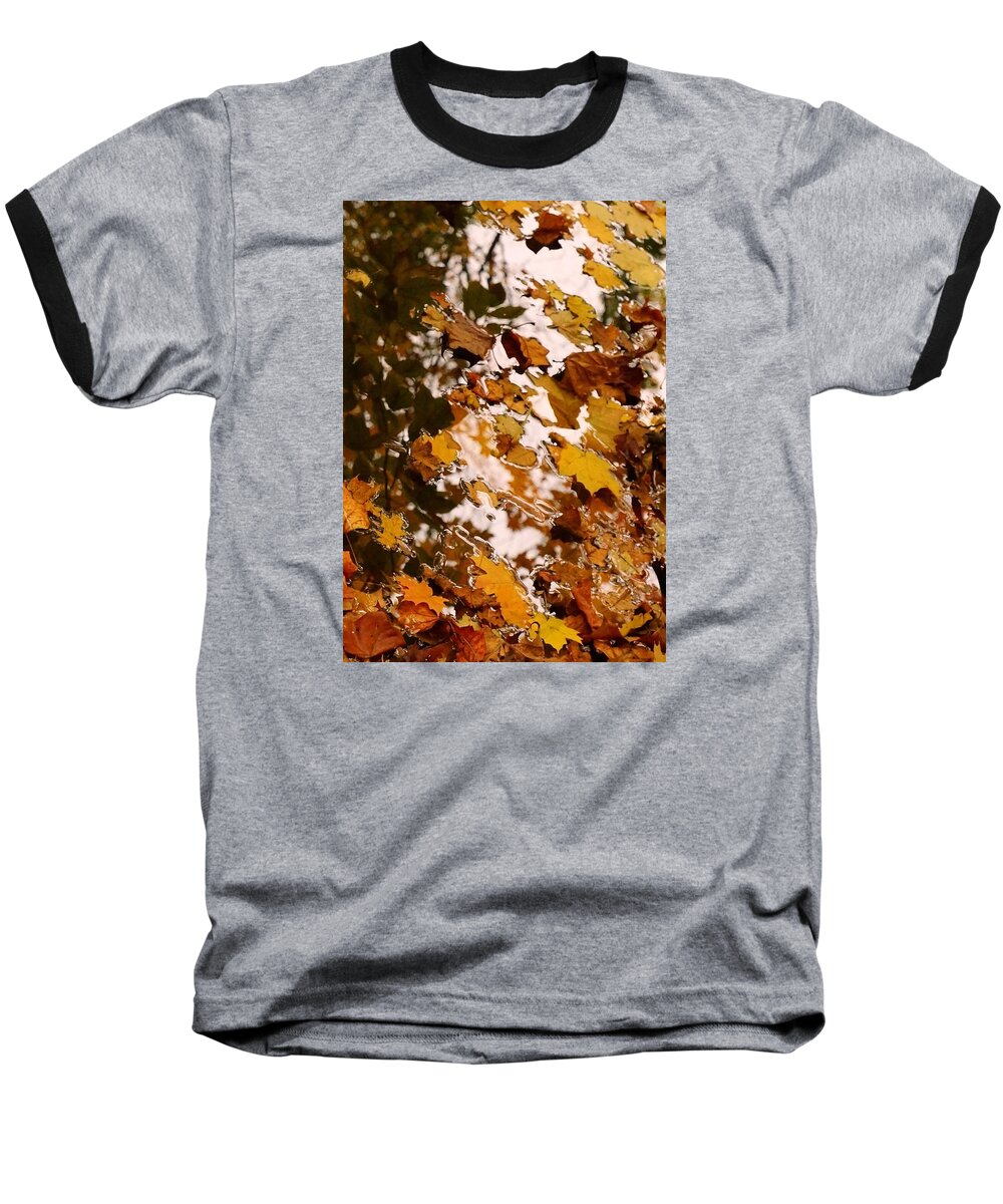 Leaves Baseball T-Shirt featuring the photograph Soft Landing by Photographic Arts And Design Studio