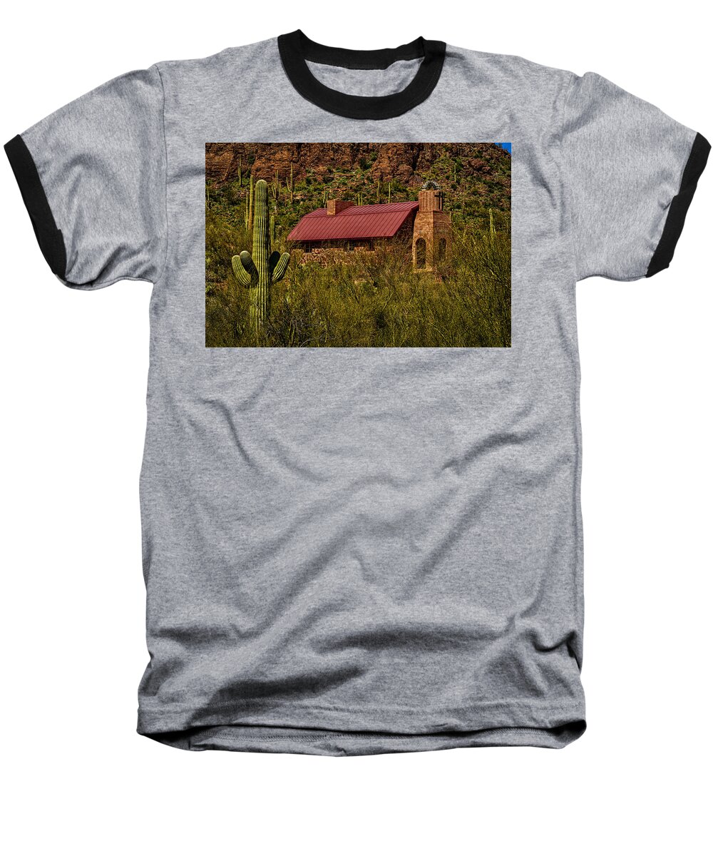 Arizona Baseball T-Shirt featuring the photograph Spiritual Oasis by Mark Myhaver