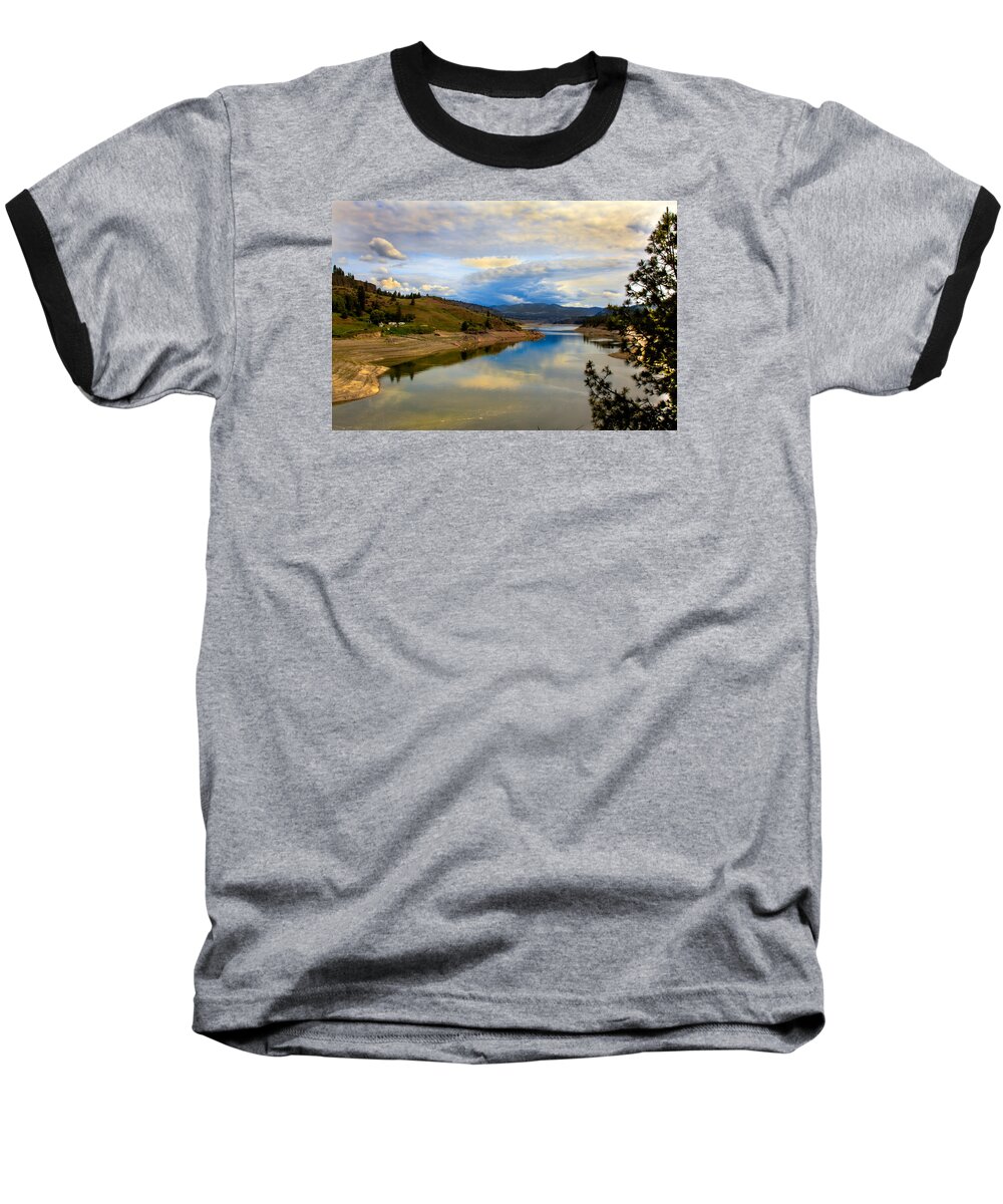River Baseball T-Shirt featuring the photograph Spokane River by Robert Bales