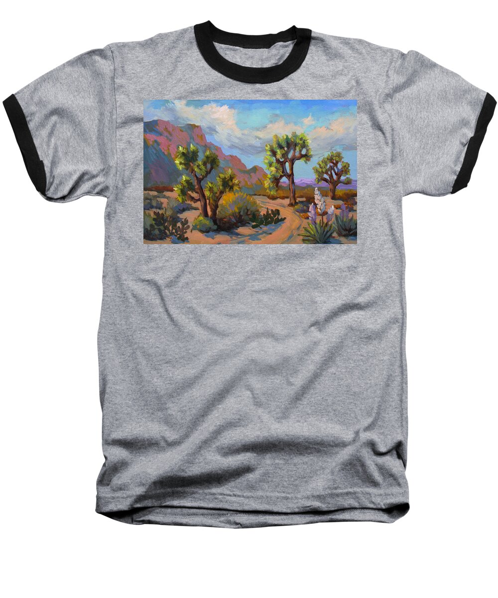 Spring Baseball T-Shirt featuring the painting Spring at Joshua by Diane McClary