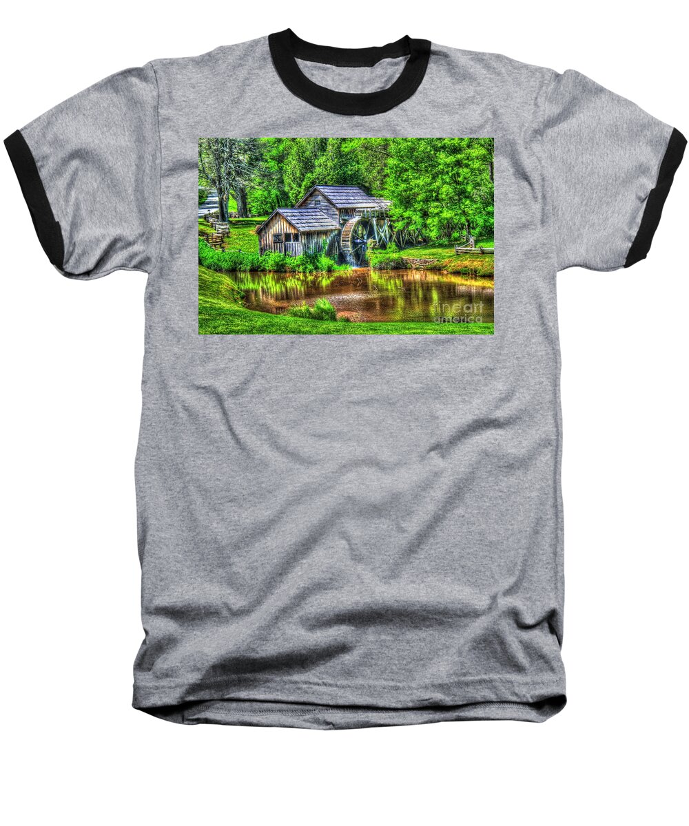 Historic Baseball T-Shirt featuring the photograph Spring at the Mill by Dan Stone