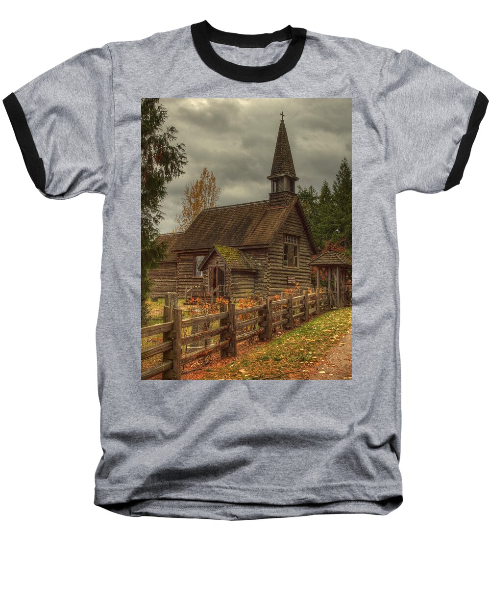 Architecture Baseball T-Shirt featuring the photograph St Anne's by Randy Hall