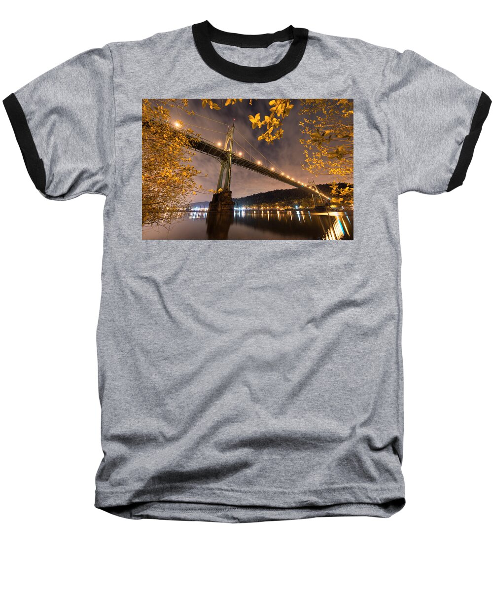 Portland Baseball T-Shirt featuring the photograph St. John's Splendor by Dustin LeFevre