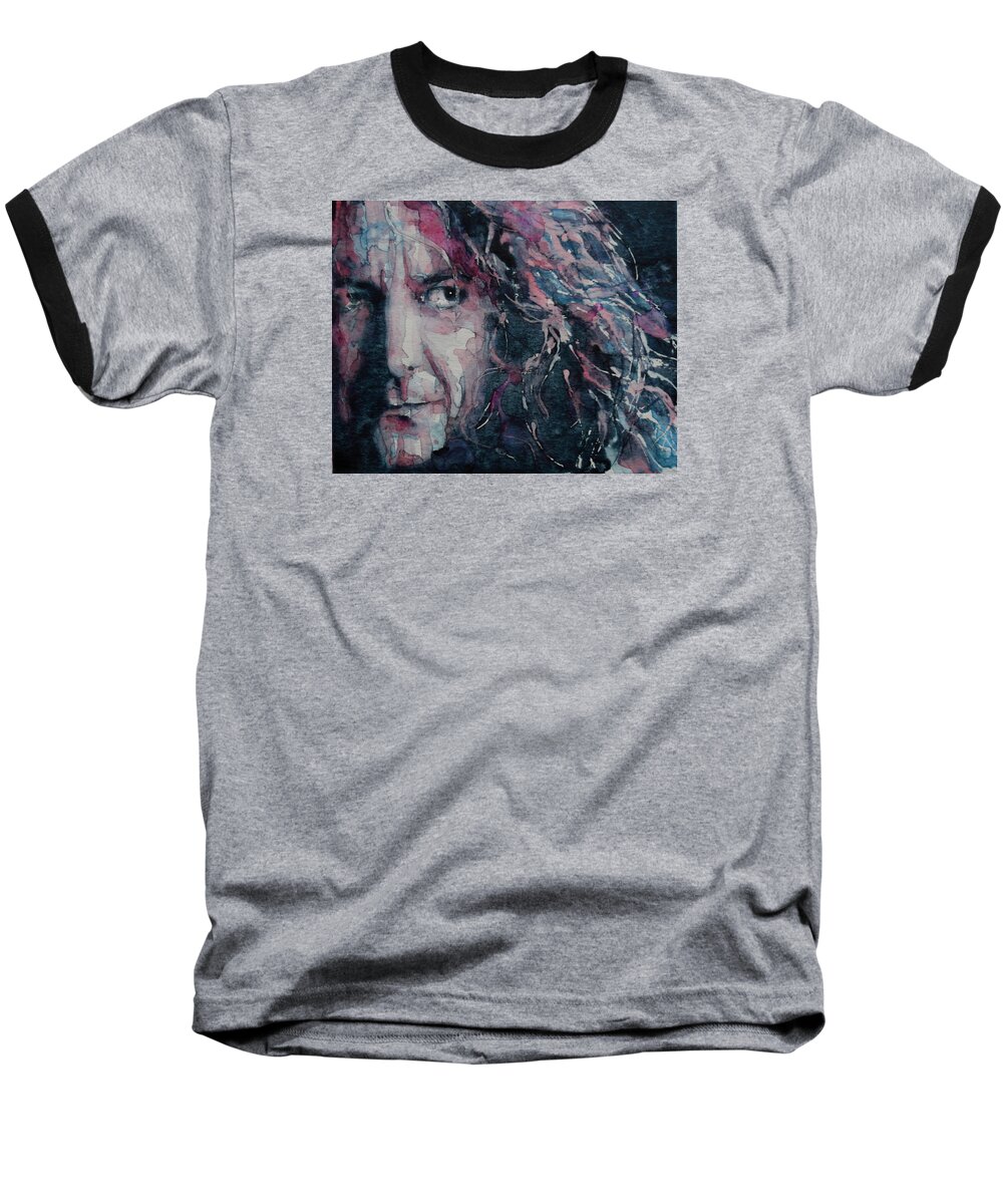 Robert Plant Baseball T-Shirt featuring the painting Stairway To Heaven by Paul Lovering