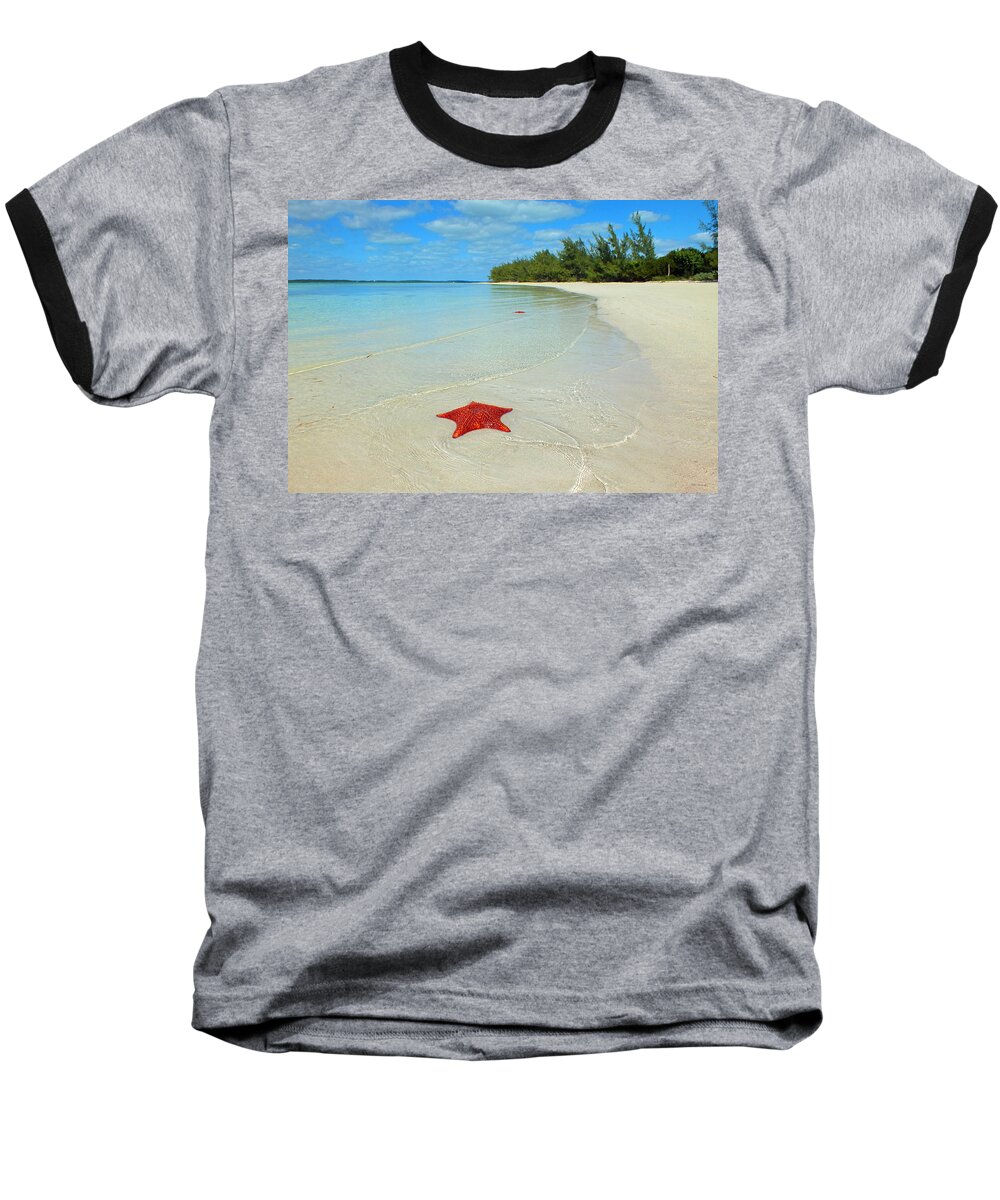 Duane Mccullough Baseball T-Shirt featuring the photograph Starfish 5 of Bottom Harbour Sound by Duane McCullough