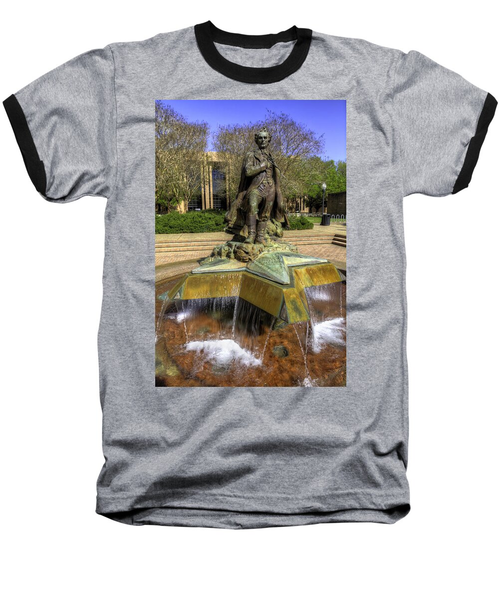 Tim Baseball T-Shirt featuring the photograph Stephen F. Austin Statue by Tim Stanley