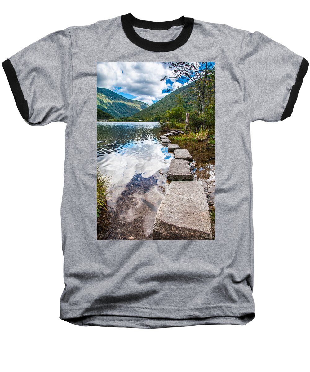 New Hampshire Baseball T-Shirt featuring the photograph Stepping Stones by Kristopher Schoenleber