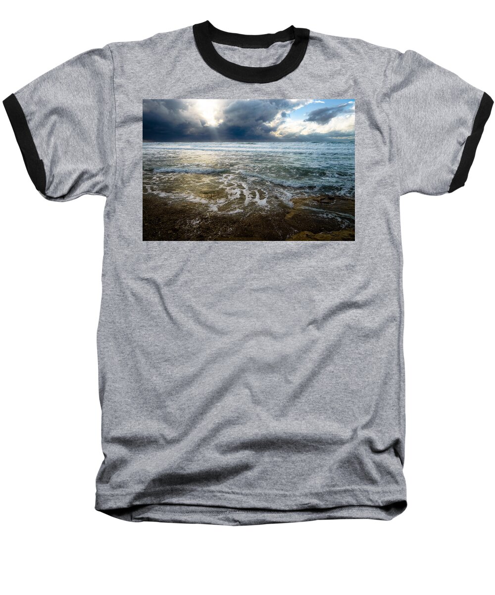 Sky Baseball T-Shirt featuring the photograph Storm warning by Michael Goyberg