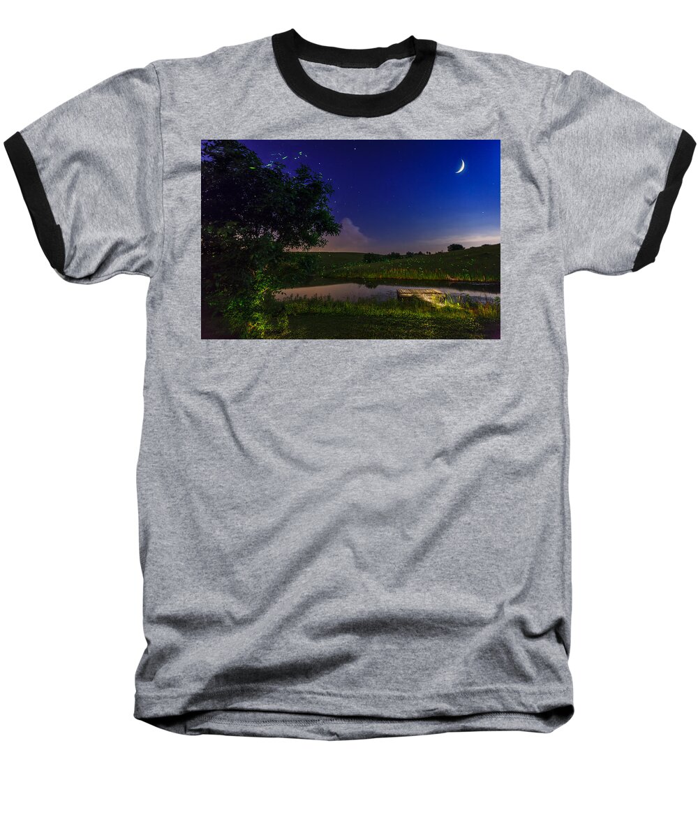 Bluegrass Baseball T-Shirt featuring the photograph Strangers in the night by Alexey Stiop