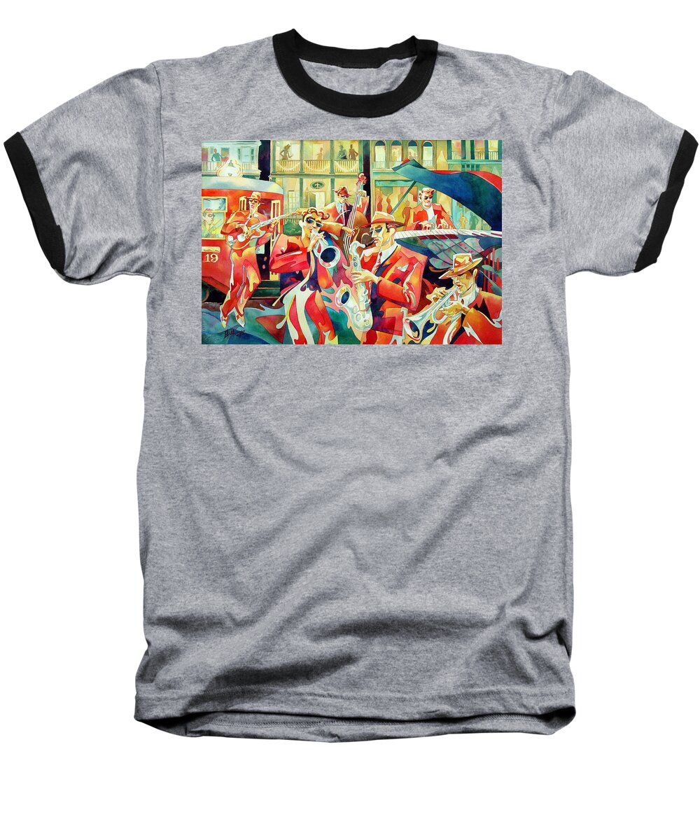 Watercolor Baseball T-Shirt featuring the painting Streetcar 19 by Mick Williams