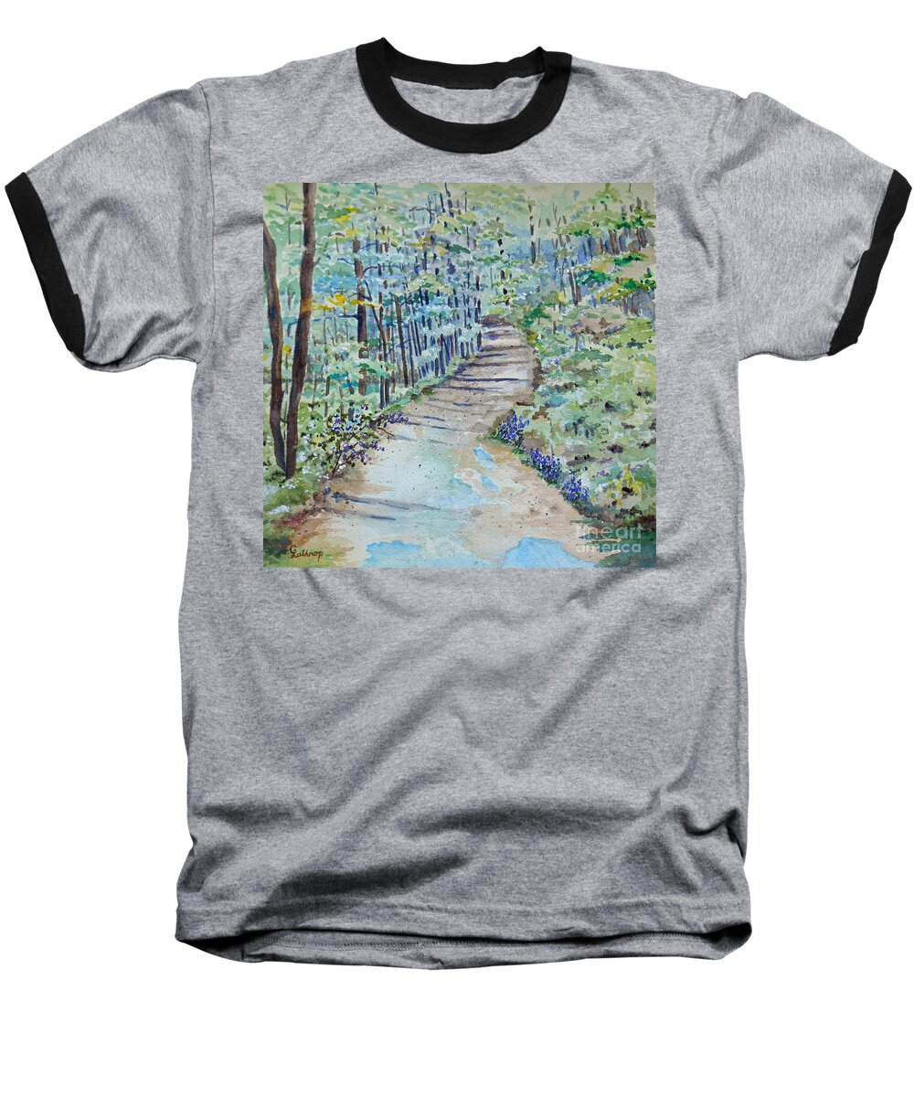 Summer Baseball T-Shirt featuring the painting Summer by Christine Lathrop