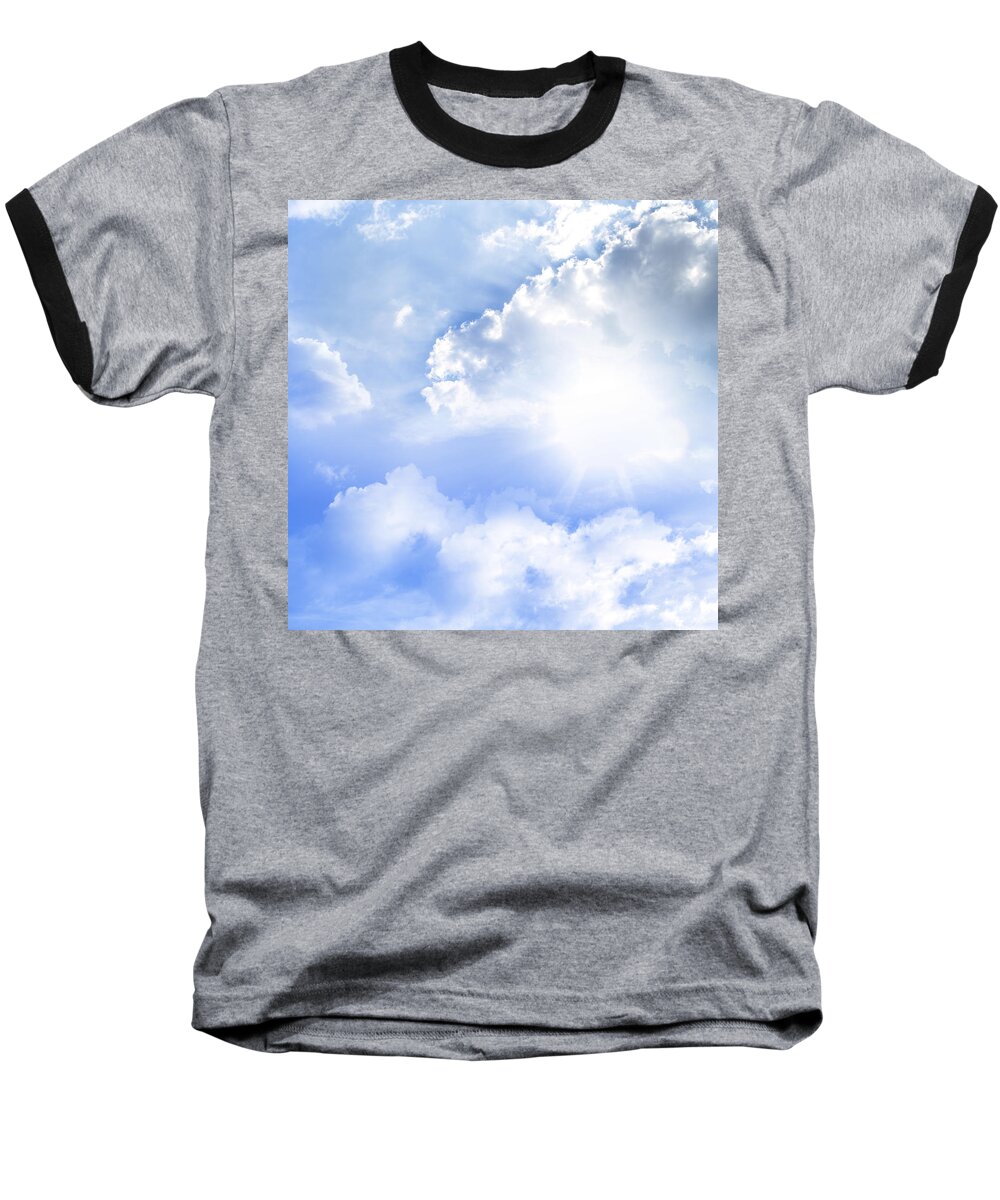 Sky Baseball T-Shirt featuring the photograph Sunlight by Les Cunliffe