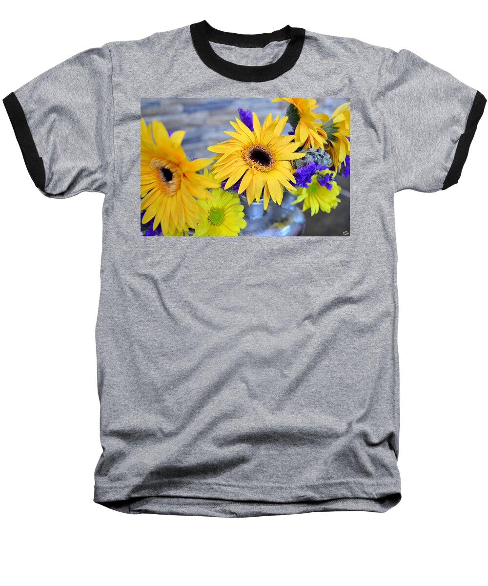 Sunflower Baseball T-Shirt featuring the photograph Sunny Days by Ally White