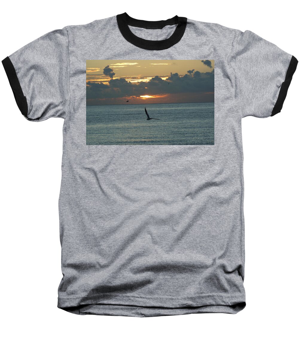 Sunrise Baseball T-Shirt featuring the photograph Sunrise in the Florida Riviera by Rafael Salazar