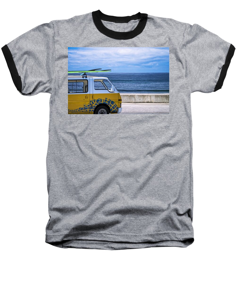 Adventure Baseball T-Shirt featuring the photograph Surf Van by Paulo Goncalves