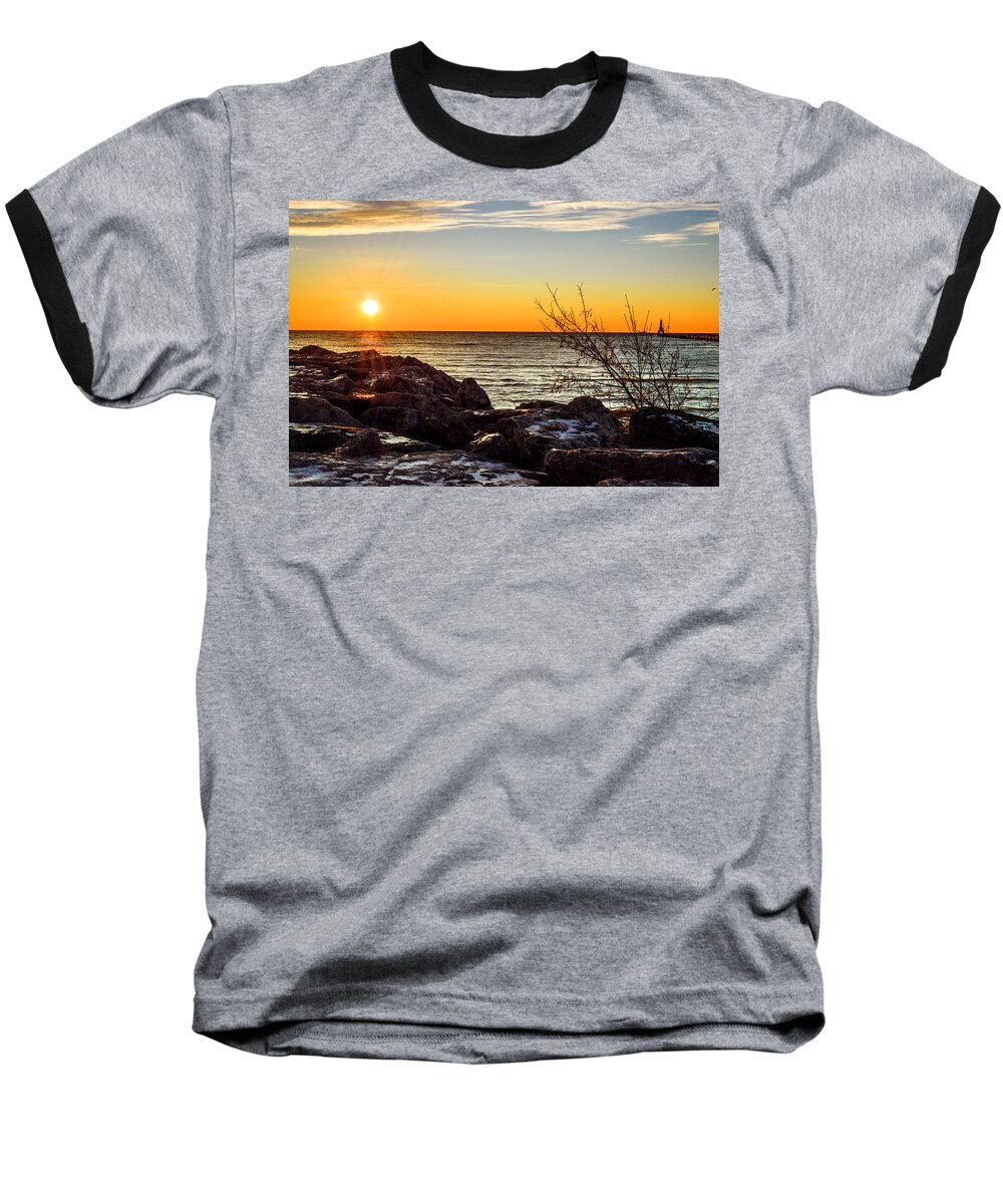 Sunrise Baseball T-Shirt featuring the photograph Surprise Sunrise by James Meyer