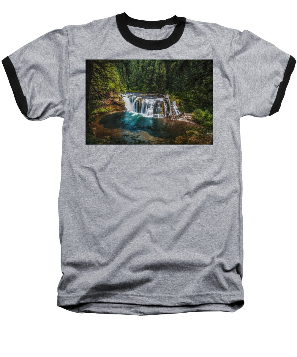 Lewis Baseball T-Shirt featuring the photograph Swimming Hole by James Heckt