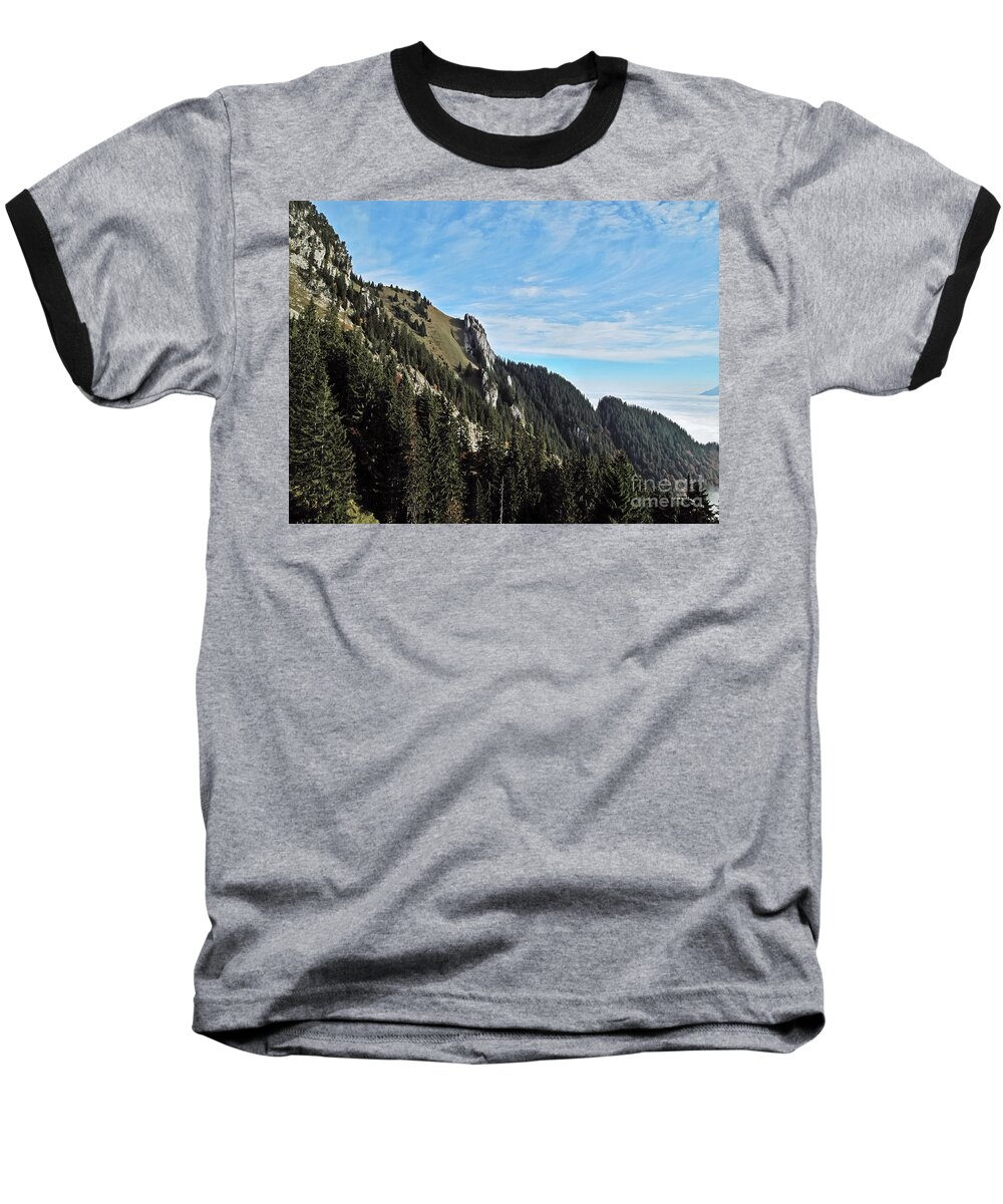 Travel Baseball T-Shirt featuring the photograph Swiss Sights by Elvis Vaughn