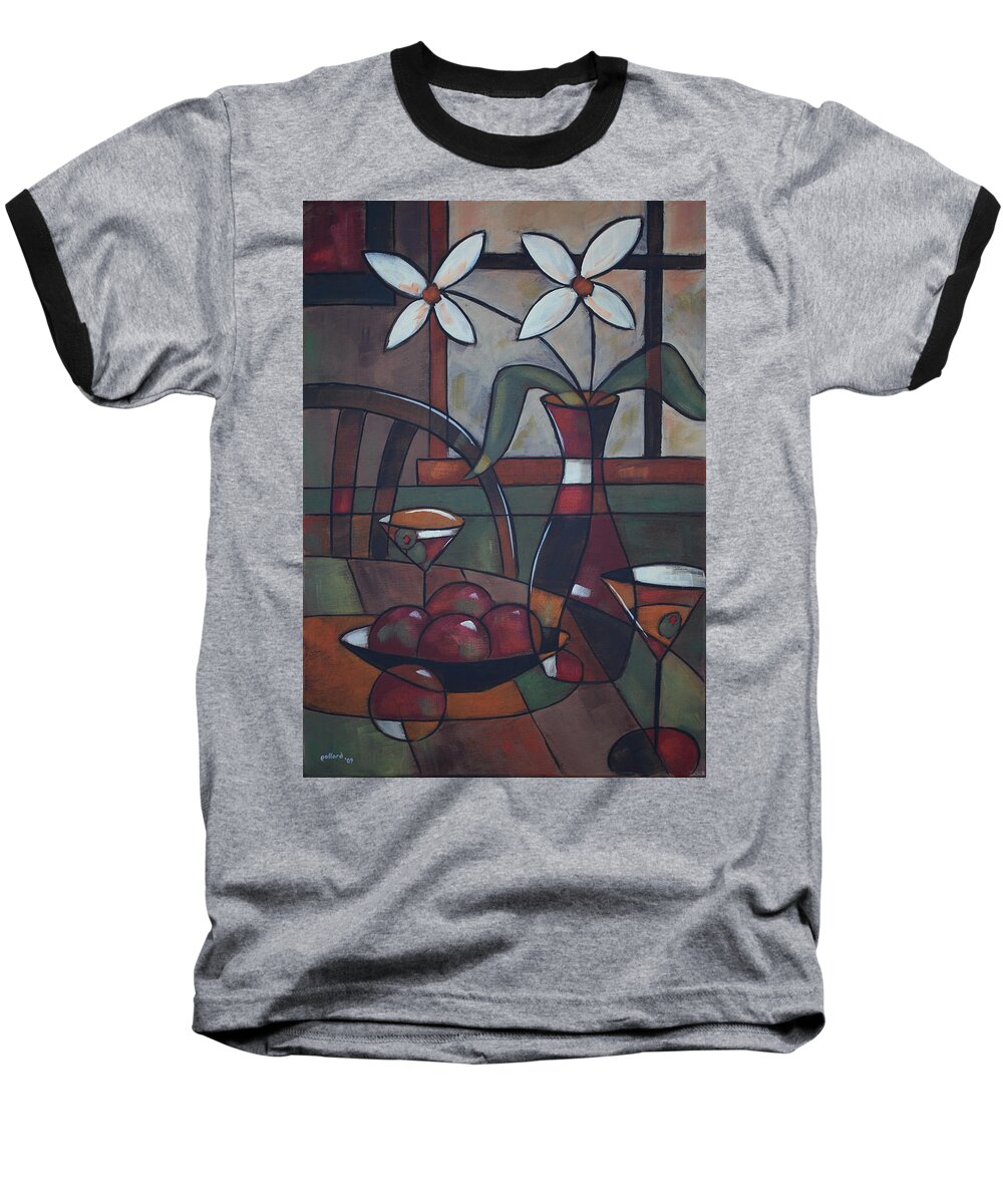 Dining Baseball T-Shirt featuring the painting Table 42 by Glenn Pollard