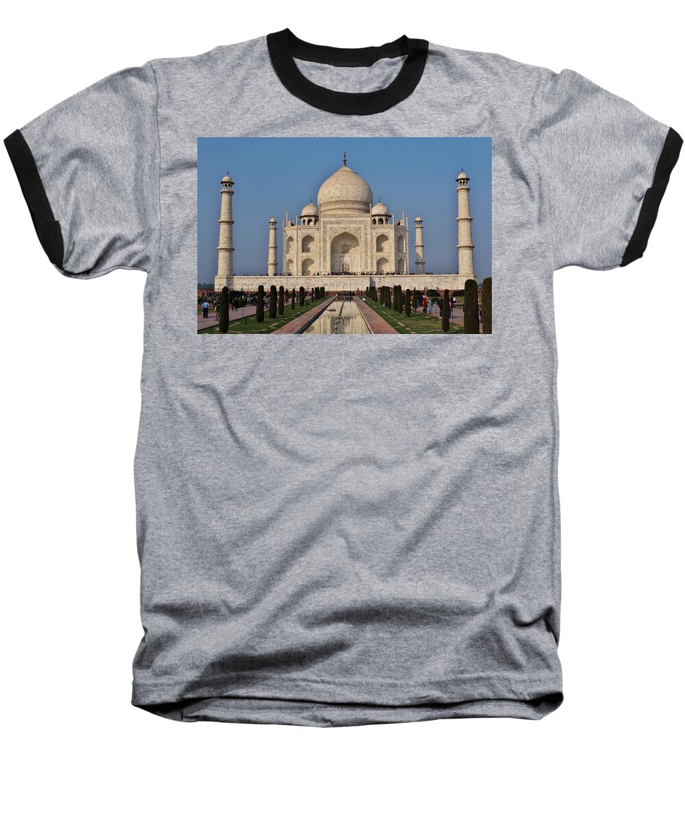 Agra Baseball T-Shirt featuring the photograph Taj Mahal by Ivan Slosar