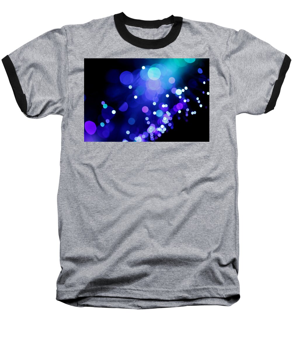 Abstract Baseball T-Shirt featuring the photograph Tangled up in Blue by Dazzle Zazz