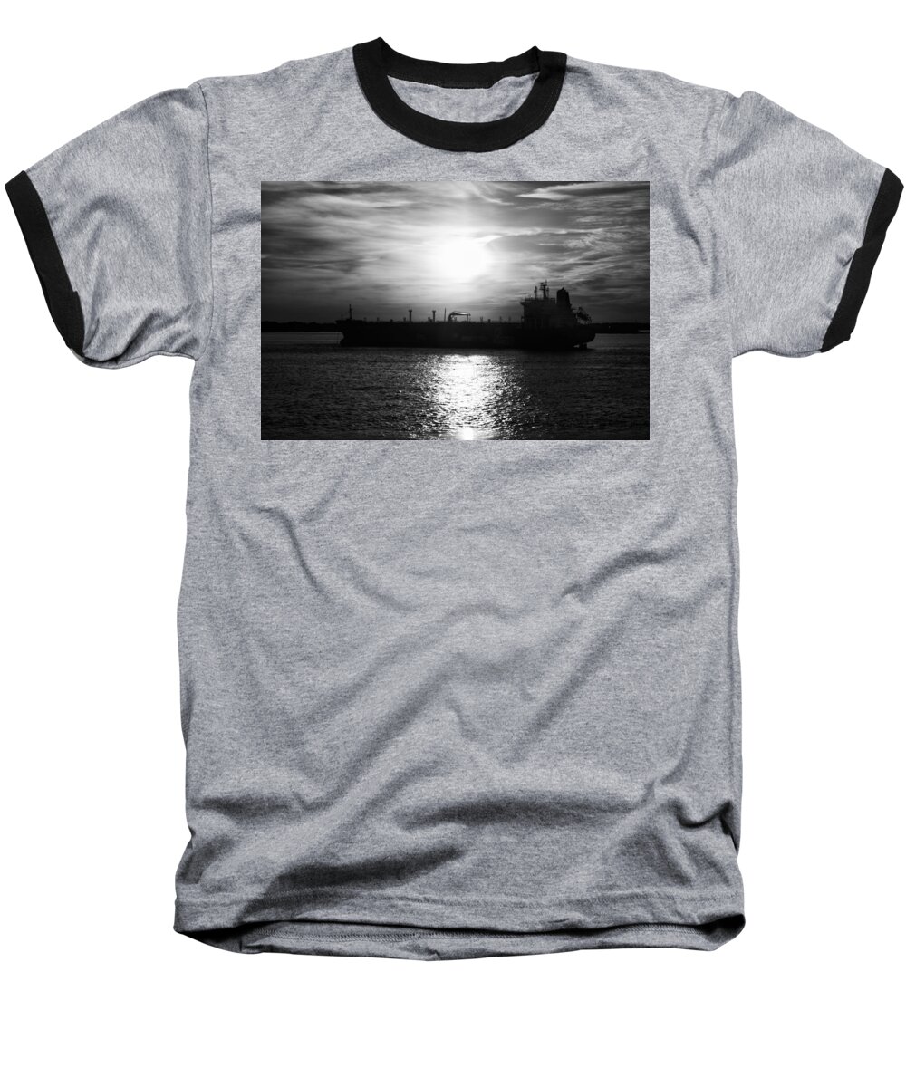  Sky Baseball T-Shirt featuring the photograph Tanker Twilight by Paul Watkins