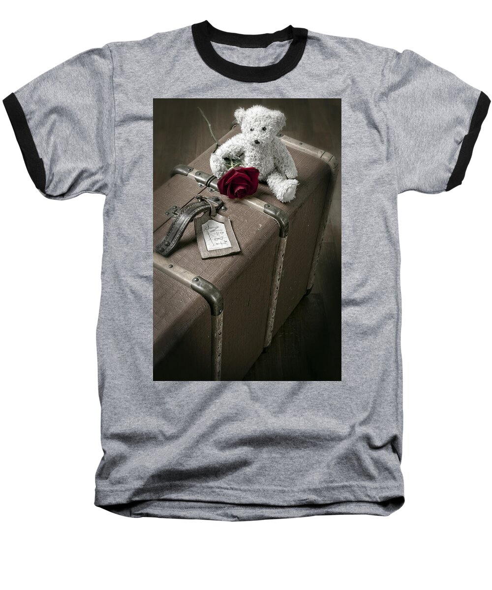Rose Baseball T-Shirt featuring the photograph Teddy Wants To Travel by Joana Kruse