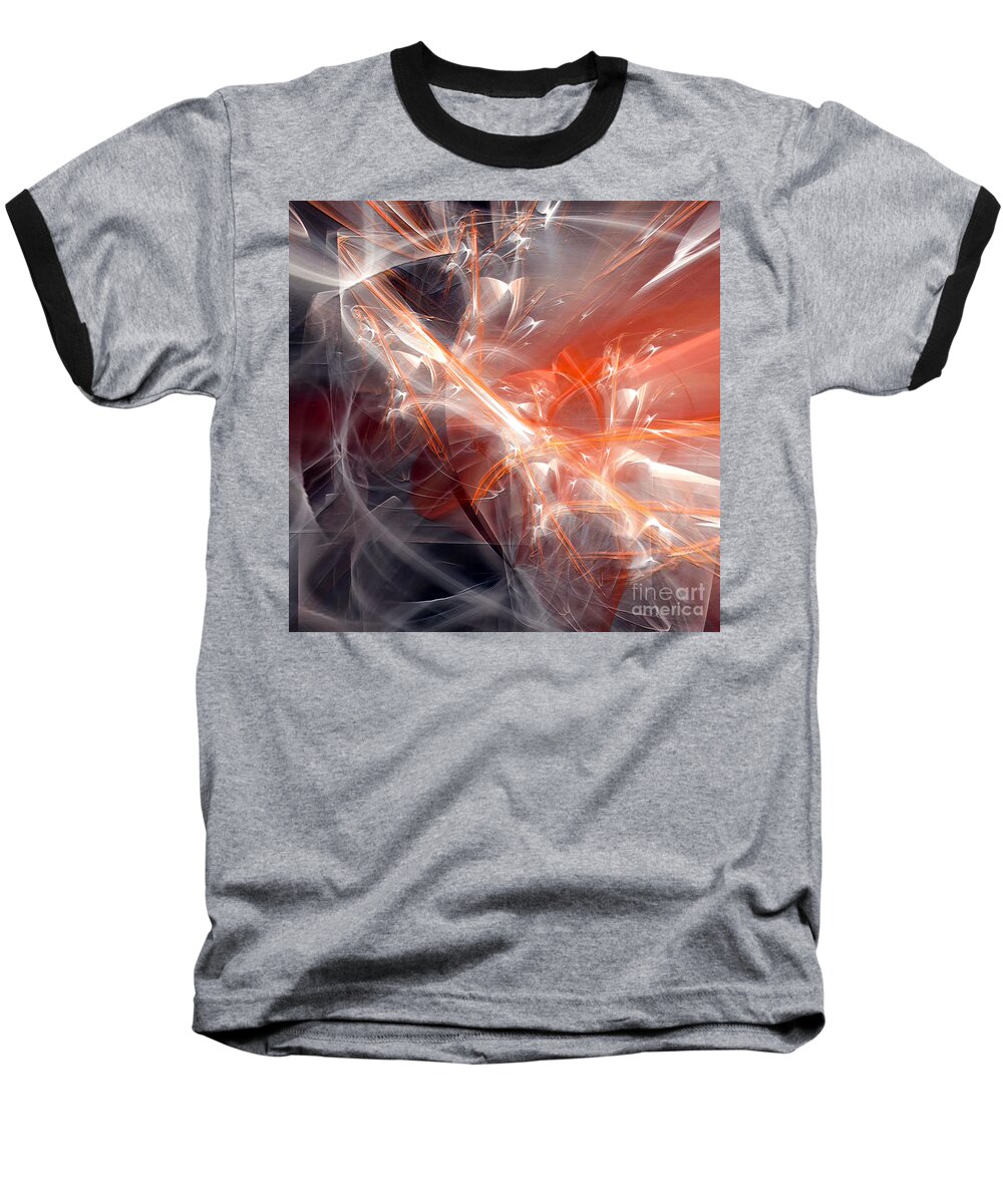 Abstract Baseball T-Shirt featuring the digital art The Battle by Margie Chapman