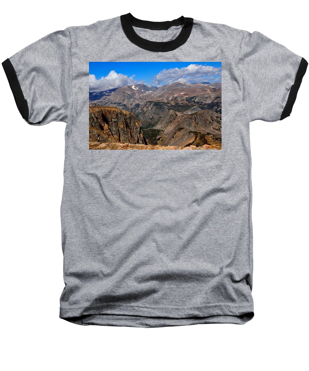 Beartooth Baseball T-Shirt featuring the photograph The Beartooth Mountains by Tranquil Light Photography