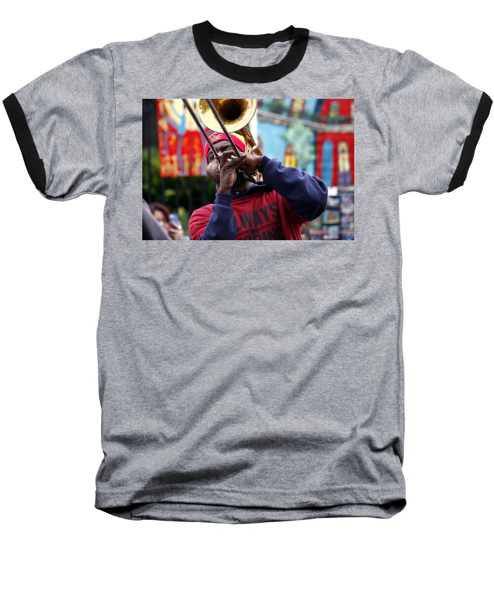Kg Baseball T-Shirt featuring the photograph The Breath of Jazz by KG Thienemann