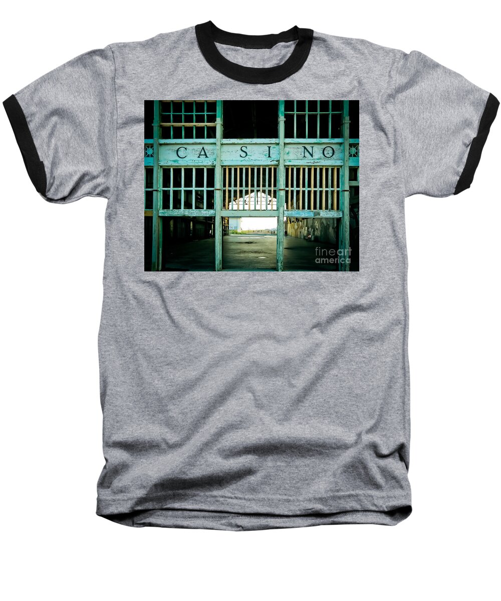 Asbury Park Baseball T-Shirt featuring the photograph The Casino by Colleen Kammerer
