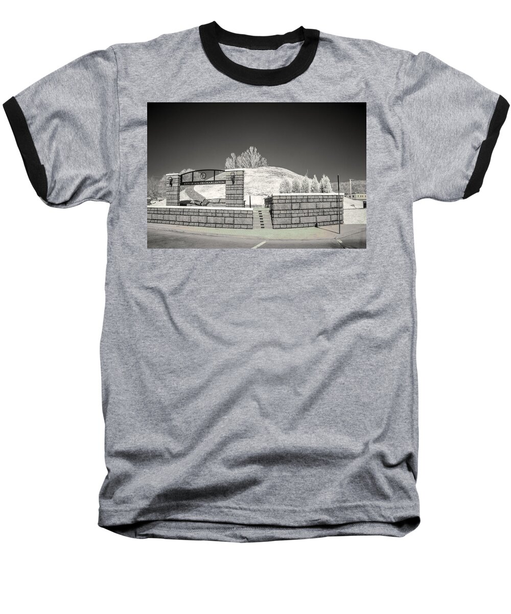 Criel Mound Baseball T-Shirt featuring the photograph The Criel Mound by Mary Almond