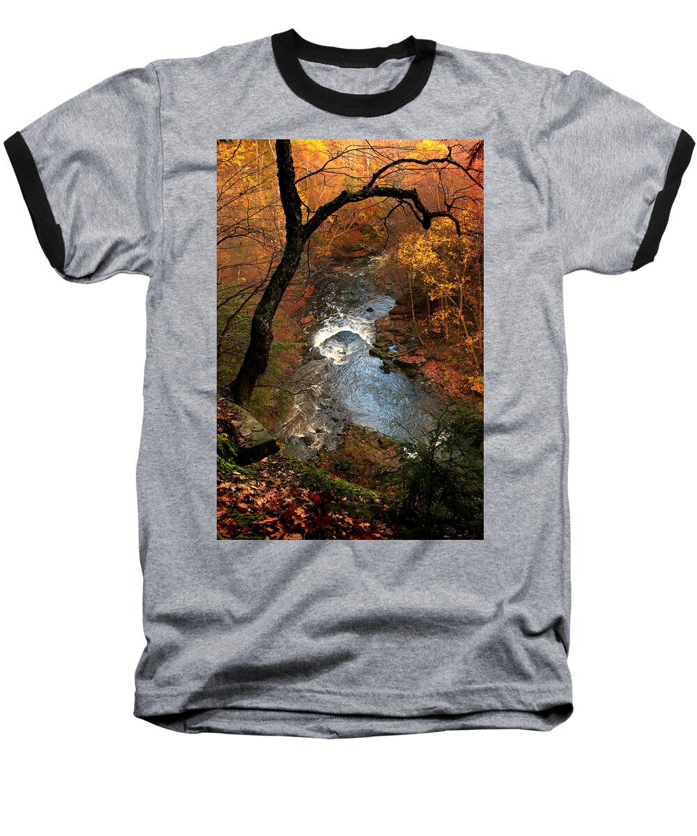 Autumn Baseball T-Shirt featuring the photograph The Edge by Rob Blair