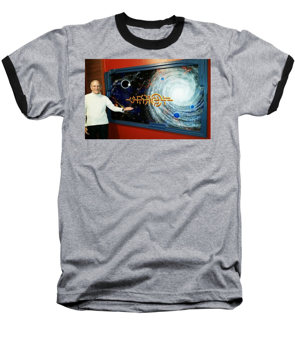 Symbols Baseball T-Shirt featuring the painting The Enigma Painting by Hartmut Jager