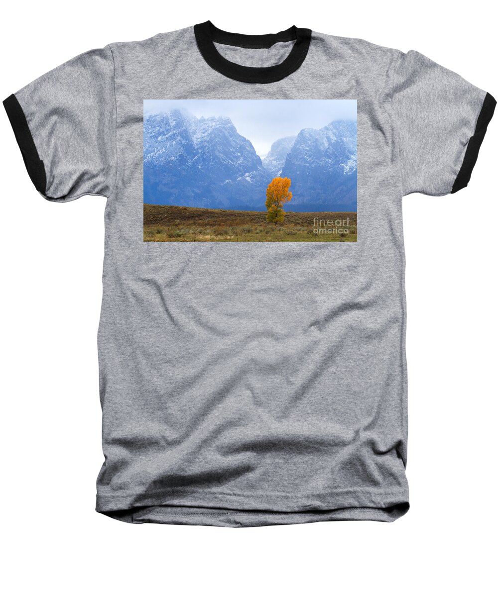 Tetons Baseball T-Shirt featuring the photograph The Gate Keeper by Jim Garrison