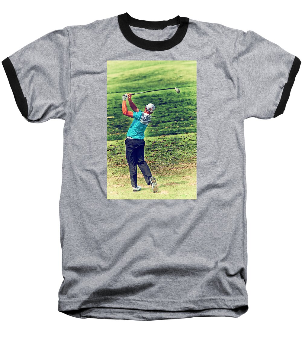 Golf Baseball T-Shirt featuring the photograph The Golf Swing by Karol Livote