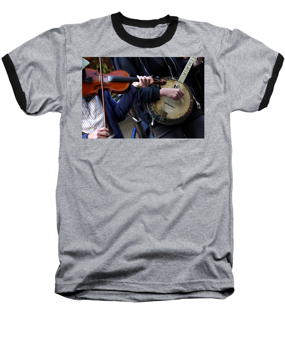 Kg Baseball T-Shirt featuring the photograph The Hands of Jazz by KG Thienemann